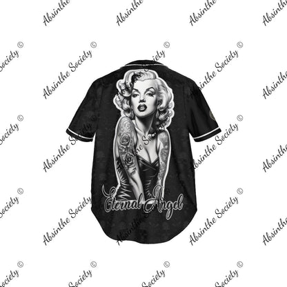 Eternal Angel with Chest Shield Design- Heavy Baseball Jersey
