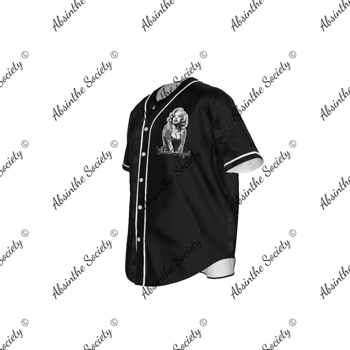 Eternal Angel with Chest Shield Design- Heavy Baseball Jersey