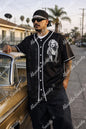 Eternal Angel with Chest Shield Design- Heavy Baseball Jersey White