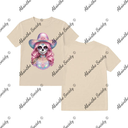 Pretty Pastel Catrina - T-Shirt Printed in USA Sand