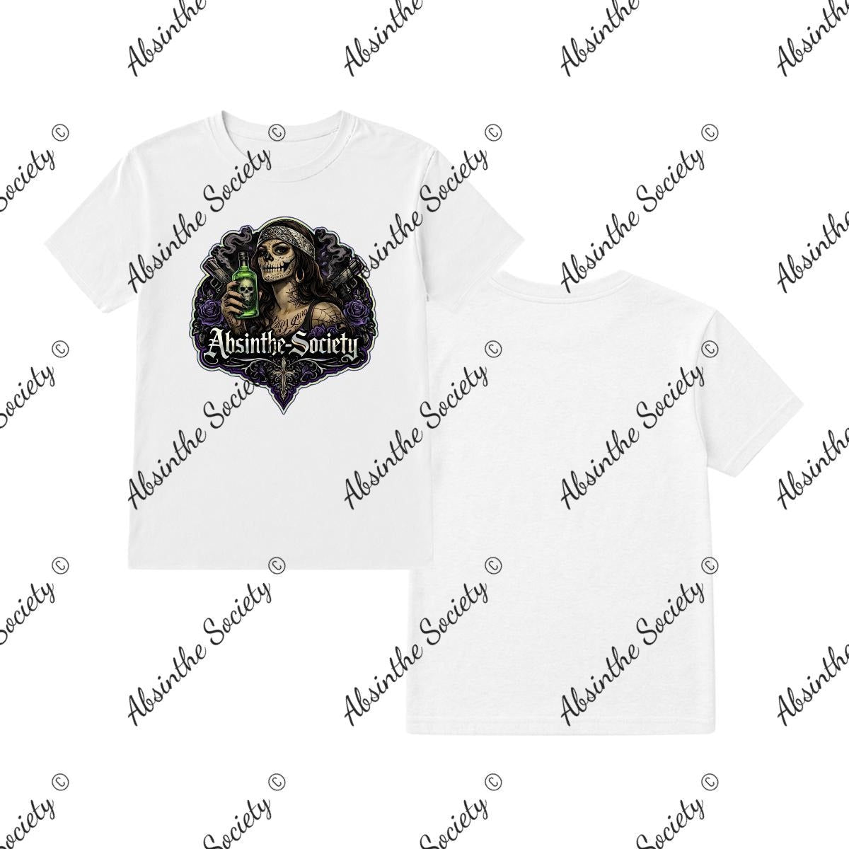 Chingona - Absinthe Society |T-Shirt Made in USA White