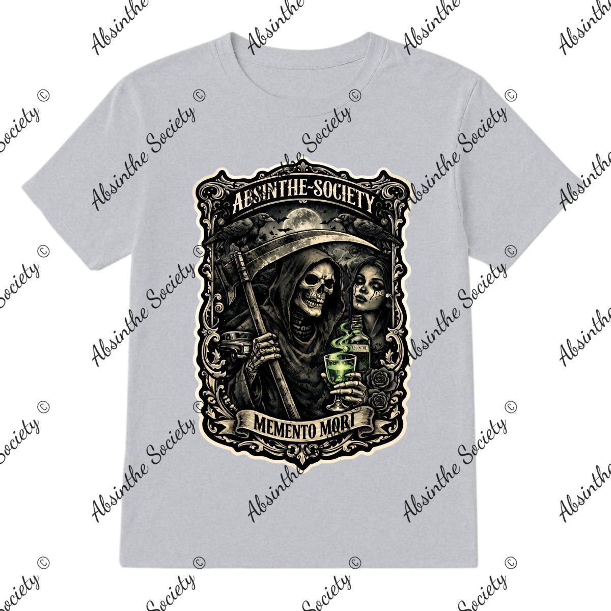 Memento Mori - Absinthe Society T-Shirt Printed in USA