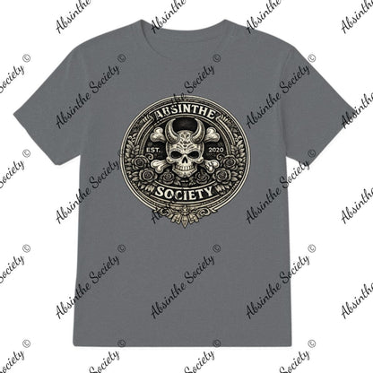 Absinthe Society - Grayscale Logo T-Shirt Printed in USA