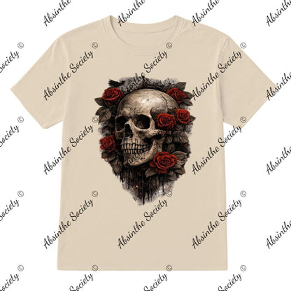 Rose Skull T-Shirt | Printed in USA