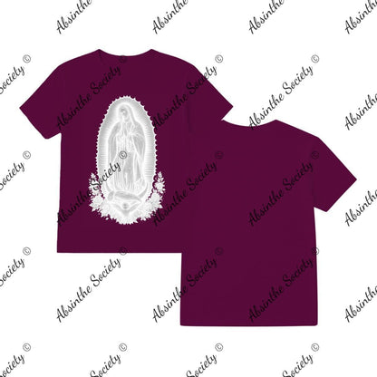 La Virgin Blanca - T-Shirt Printed in USA Maroon