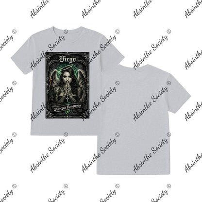 Virgo - Pure but Dangerous T-Shirt Printed in USA Sport Grey