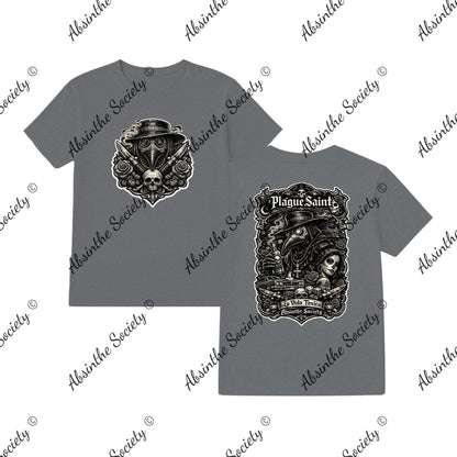 La Vida Toxica- La Pareja Grayscale- Double Side T-Shirt Printed in USA Graphite