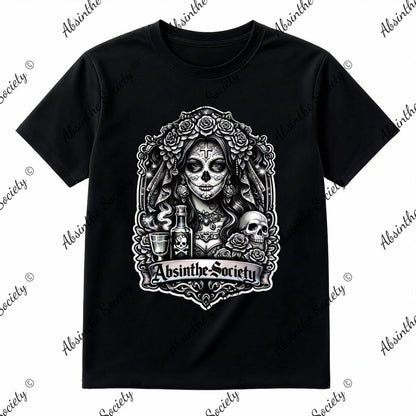 Absinthe Society Catrina - T-Shirt Printed in USA