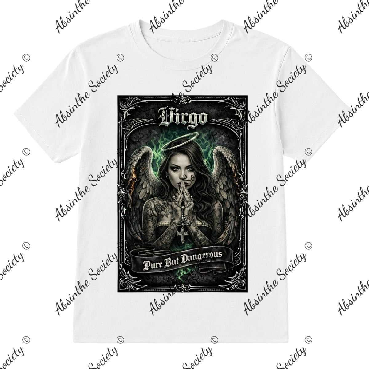 Virgo - Pure but Dangerous T-Shirt Printed in USA