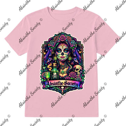 Absinthe Society Catrina Color - T-Shirt Printed in USA