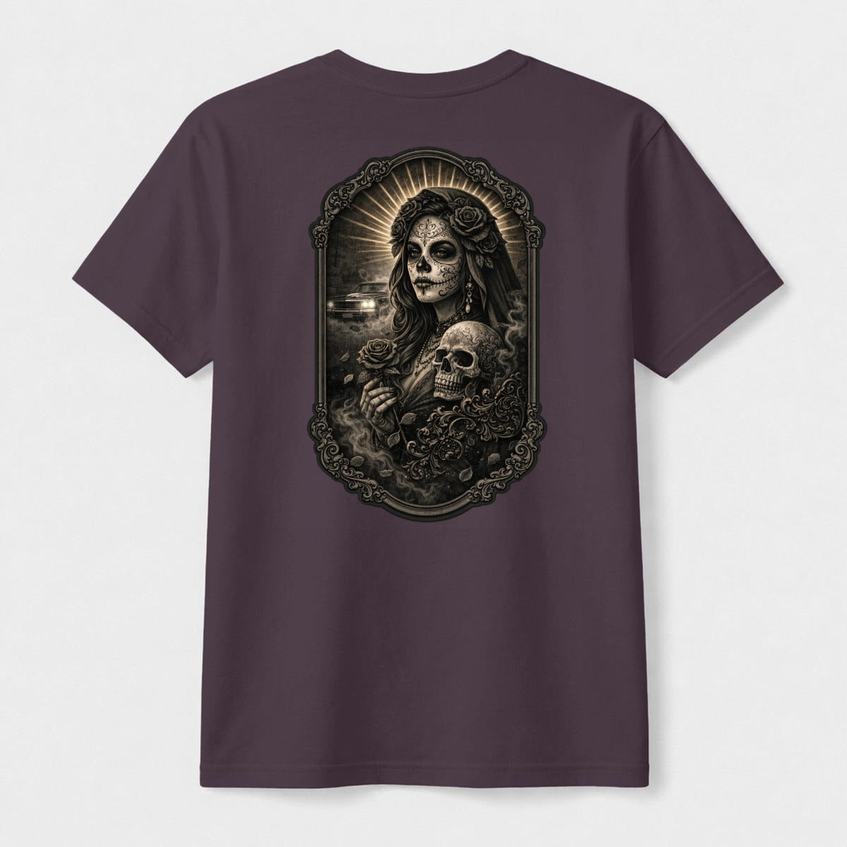 For Tha Homies | Double-Sided DTG Tee | Dark Chicana Gothic Streetwear