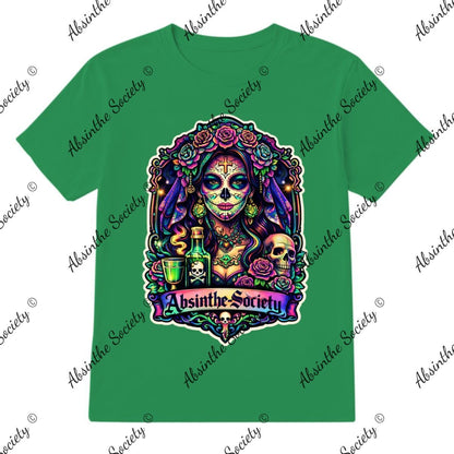 Absinthe Society Catrina Color - T-Shirt Printed in USA
