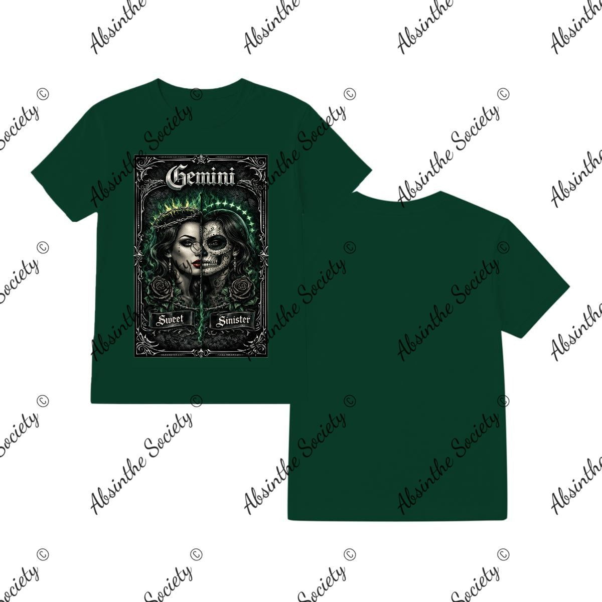 Gemini T-Shirt Printed in USA Forest