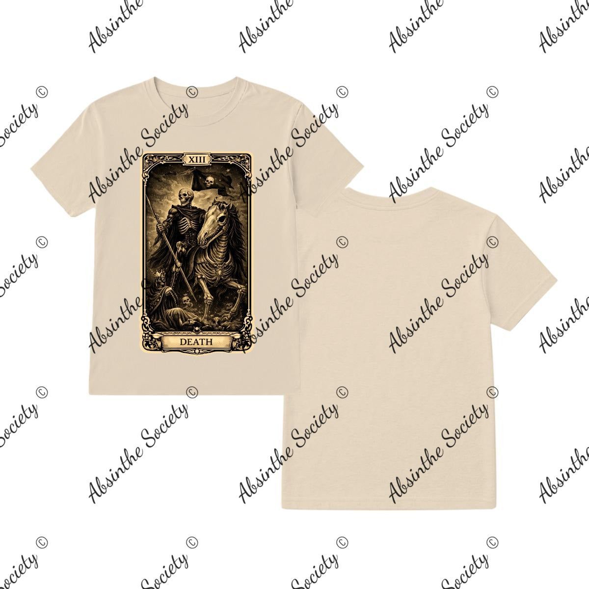 Death unisex T-Shirt Printed in USA Sand