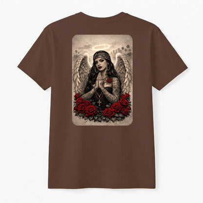 La Angel de Rosas |Premium Cotton | Dark Chicana Gothic Streetwear