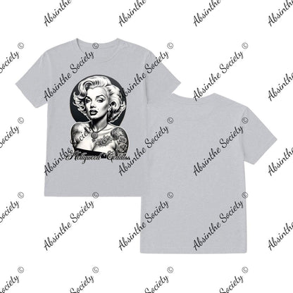 Marilyn Hollywood Goddess- T-Shirt Printed in USA Sport Grey