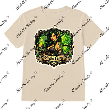 Green Fairy - Small Shield T-Shirt Printed in USA